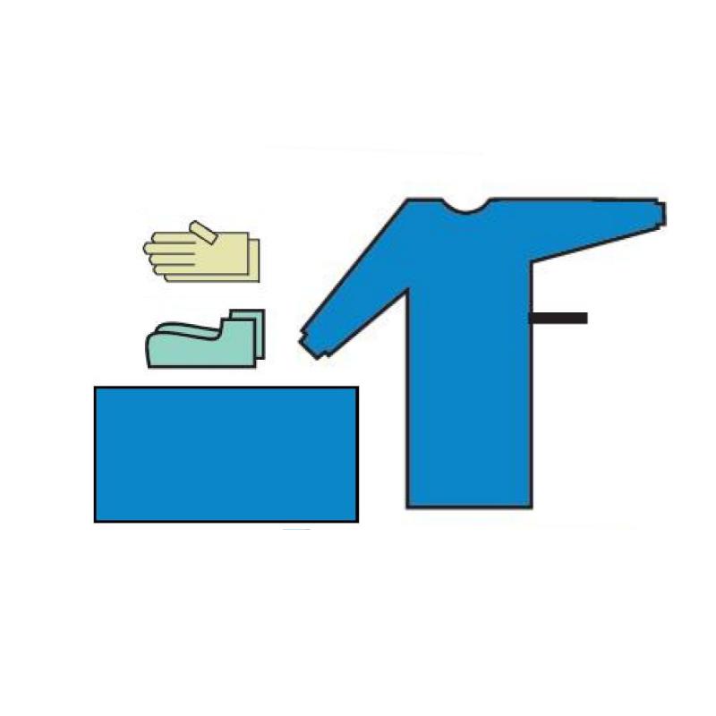 Комплект одягу та покриттів хірургічний №12/1, стерильний, одноразового використання,ТМ «АХІЛЛ»